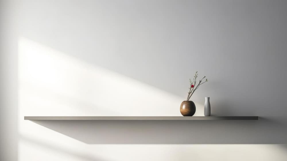 Estantería minimalista para decorar